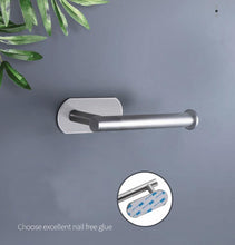 Load image into Gallery viewer, Free Kitchen Roll Paper Accessory Wall Mount Toilet Paper Holder Stainless Steel Bathroom Tissue Towel Accessories Rack Holders Toilet Paper Holder No Drilling Toilet Roll Holder Stand for Home Bathroom Washroom Kitchen
