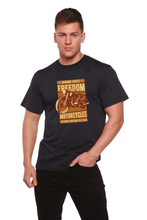 Load image into Gallery viewer, Freedom Motorcycles Men's Bamboo Viscose/Organic Cotton Short Sleeve Graphic T-Shirt