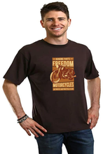 Load image into Gallery viewer, Freedom Motorcycles Men's Bamboo Viscose/Organic Cotton Short Sleeve Graphic T-Shirt
