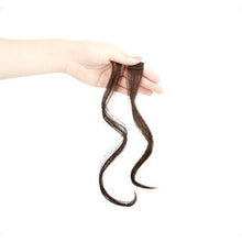 Load image into Gallery viewer, French Style Synthetic Air Bangs Women Fake Bangs Hair Piece Clip In Hair Extensions Blend Hair Clip In Hair Bangs Hairpiece Natural Flat Neat Bangs With Temples For Women One Piece Hairpiece