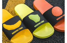 Load image into Gallery viewer, Fruit Home Women Slippers Banana Summer Indoor Flats Orange Bathroom Slides Non Slip Fruit Slippers Soft Slide Sandals Non-Slip Bath Shower Slippers