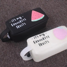 Load image into Gallery viewer, Fruit Pattern Pencil Case Large Capacity Candy Colors Pencil Cases High School College Office Supply Pencil Box
