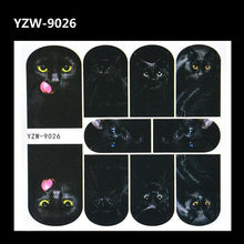 Load image into Gallery viewer, Full Beauty 1pc Black Flower Vine Nail Water Sticker Leaf Lace Design Slider Nail Art Decal Beauty Foils Decoration Nail Decals for Women Nail Art Stickers Water Transfer Decals Design Nail Art Supplies Manicure Acrylic Nail Foil Stencils Decorations