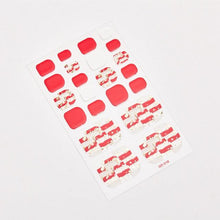 Load image into Gallery viewer, Full Beauty Loveliness Designed Manicure Valentines Nail Art Designer Nail Decals Kids Nails Art Decoration Nail Sticker Set French Tip Guides Stickers French Nail Stickers Form Fringe Guides for Decoration Stencil Tools