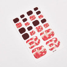 Load image into Gallery viewer, Full Beauty Loveliness Designed Manicure Valentines Nail Art Designer Nail Decals Kids Nails Art Decoration Nail Sticker Set French Tip Guides Stickers French Nail Stickers Form Fringe Guides for Decoration Stencil Tools
