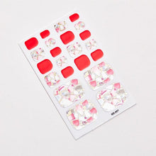 Load image into Gallery viewer, Full Beauty Loveliness Designed Manicure Valentines Nail Art Designer Nail Decals Kids Nails Art Decoration Nail Sticker Set French Tip Guides Stickers French Nail Stickers Form Fringe Guides for Decoration Stencil Tools