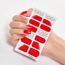 将图片加载到图库查看器,Full Cover Nail Stickers Nail Polish Nail Decoration Nails Sticker Designer Self Adhesive Nail Sticker Creative Nail Art Sticker Sticker Nail Decorations Accessories Metal Curve Stripe Lines Design Letter Nail Sticker Adhesive Decoration Template