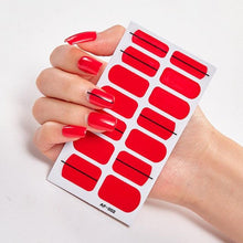 将图片加载到图库查看器,Full Cover Nail Stickers Nail Polish Nail Decoration Nails Sticker Designer Self Adhesive Nail Sticker Creative Nail Art Sticker Sticker Nail Decorations Accessories Metal Curve Stripe Lines Design Letter Nail Sticker Adhesive Decoration Template