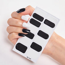 将图片加载到图库查看器,Full Cover Nail Stickers Nail Polish Nail Decoration Nails Sticker Designer Self Adhesive Nail Sticker Creative Nail Art Sticker Sticker Nail Decorations Accessories Metal Curve Stripe Lines Design Letter Nail Sticker Adhesive Decoration Template