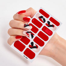 将图片加载到图库查看器,Full Cover Nail Stickers Nail Polish Nail Decoration Nails Sticker Designer Self Adhesive Nail Sticker Creative Nail Art Sticker Sticker Nail Decorations Accessories Metal Curve Stripe Lines Design Letter Nail Sticker Adhesive Decoration Template