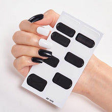 将图片加载到图库查看器,Full Cover Nail Stickers Nail Polish Nail Decoration Nails Sticker Designer Self Adhesive Nail Sticker Creative Nail Art Sticker Sticker Nail Decorations Accessories Metal Curve Stripe Lines Design Letter Nail Sticker Adhesive Decoration Template