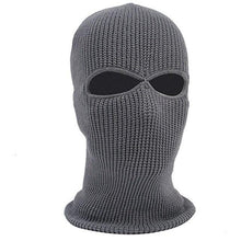 将图片加载到图库查看器,Full Face Cover Mask Three 3 Hole Balaclava Knit Hat Army Tactical CS Winter Ski Cycling Mask Beanie Hat Scarf Warm Face Masks Knit Hat Full Face Cover Balaclava Hats Funny Party Embroidery Beanies Caps Hole Knitted Full Face Cover