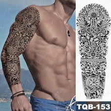 Load image into Gallery viewer, Full Women Man Realistic Waterproof Temporary Tattoo Tiger Stickers Luxury Big Design For Arm Thigh