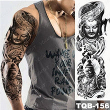 Load image into Gallery viewer, Full Women Man Realistic Waterproof Temporary Tattoo Tiger Stickers Luxury Big Design For Arm Thigh