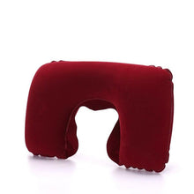 Load image into Gallery viewer, Functional Inflatable Neck Pillow Inflatable U Shaped Travel Pillow Car Head Neck Rest Air Cushion for Travel Neck Pillow Functional U-Shape Travel Pillow For Airplane Inflatable Neck Pillow Travel Accessories Comfortable Sleep Pillows