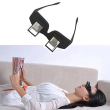 Load image into Gallery viewer, Funny Black Lazy Periscope Horizontal Reading TV Lightweight Sit View Glasses Lie Down Unisex Wide Use Glasses