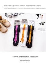 Load image into Gallery viewer, Funny Chicken Long Socks Fashion Cotton Funny 3D Unisex Over Knee High Socks Halloween Christmas Cartoon Gift Socks Fun Thigh Highs Chicken Legs Socks For Men And Women