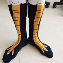 Load image into Gallery viewer, Funny Chicken Long Socks Fashion Cotton Funny 3D Unisex Over Knee High Socks Halloween Christmas Cartoon Gift Socks Fun Thigh Highs Chicken Legs Socks For Men And Women