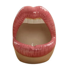 Load image into Gallery viewer, Funny Creative Ceramic Cartoon Lips Ashtray Gift for Home - Trendy Mouth Mini Ashtray for Boyfriend