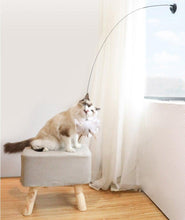 Load image into Gallery viewer, Funny Feather Bird with Bell Cat Stick Toy for Kitten Playing Teaser Wand Toy Cat Supplies Interactive Wiggle Moving Cat Kicker Toy with Plush Interactive Cat Toys Fun Toy For Cat Exercise