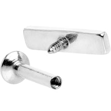 将图片加载到图库查看器,1/4 9mm Steel Rectangle Internal Thread Daith Cartilage Tragus