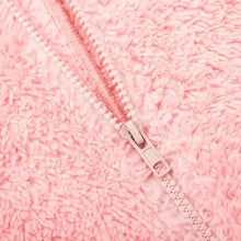 Load image into Gallery viewer, Fuzzy Hooded Pajama Jumpsuit For Music Festival, Long Sleeve Zipper Lingerie & Sleepwear