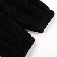 Load image into Gallery viewer, Fuzzy Hooded Pajama Jumpsuit For Music Festival, Long Sleeve Zipper Lingerie & Sleepwear