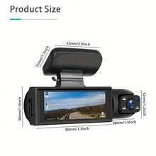 将图片加载到图库查看器,G Sensor HD Night Vision Loop Recording Wide Angle Car DVR