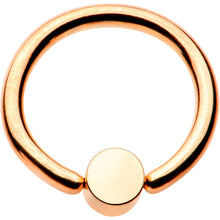 将图片加载到图库查看器,16G 5/16 White Faux Opal Rose gold IP BCR Captive Ring