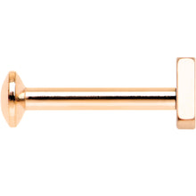 Load image into Gallery viewer, 5/16 Rose Gold IP Triangle Internally Threaded Daith Cartilage Tragus