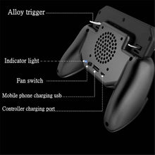 Load image into Gallery viewer, Gaming Grip with Portable Charger Cooling Fan