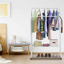 Load image into Gallery viewer, Garment Hanging Rack Clothing Organizer