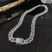 Load image into Gallery viewer, Geometric Bling Hip-Hop Cuban Chain Neckiace