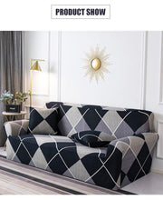将图片加载到图库查看器,Geometric Sofa Covers Stretch Plaid Sofa Slipcovers for Living Room Elastic Sofa Cover Couch Armchair Cover Towel 1 2 3 4 Seater Slipcover For Sofas Loveseat Armchair Living Room Universal Furniture