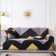 将图片加载到图库查看器,Geometric Sofa Covers Stretch Plaid Sofa Slipcovers for Living Room Elastic Sofa Cover Couch Armchair Cover Towel 1 2 3 4 Seater Slipcover For Sofas Loveseat Armchair Living Room Universal Furniture