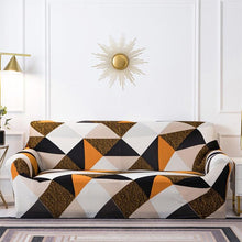 将图片加载到图库查看器,Geometric Sofa Covers Stretch Plaid Sofa Slipcovers for Living Room Elastic Sofa Cover Couch Armchair Cover Towel 1 2 3 4 Seater Slipcover For Sofas Loveseat Armchair Living Room Universal Furniture