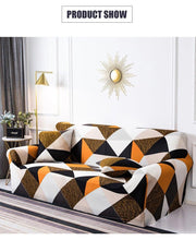 将图片加载到图库查看器,Geometric Sofa Covers Stretch Plaid Sofa Slipcovers for Living Room Elastic Sofa Cover Couch Armchair Cover Towel 1 2 3 4 Seater Slipcover For Sofas Loveseat Armchair Living Room Universal Furniture