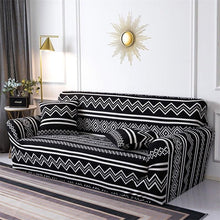 将图片加载到图库查看器,Geometric Sofa Covers Stretch Plaid Sofa Slipcovers for Living Room Elastic Sofa Cover Couch Armchair Cover Towel 1 2 3 4 Seater Slipcover For Sofas Loveseat Armchair Living Room Universal Furniture
