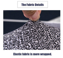 将图片加载到图库查看器,Geometric Sofa Covers Stretch Plaid Sofa Slipcovers for Living Room Elastic Sofa Cover Couch Armchair Cover Towel 1 2 3 4 Seater Slipcover For Sofas Loveseat Armchair Living Room Universal Furniture