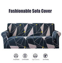 将图片加载到图库查看器,Geometric Sofa Covers Stretch Plaid Sofa Slipcovers for Living Room Elastic Sofa Cover Couch Armchair Cover Towel 1 2 3 4 Seater Slipcover For Sofas Loveseat Armchair Living Room Universal Furniture
