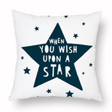 将图片加载到图库查看器,Geometry Cushion Cover Trees Cactus Bear Star Pattern Cushion Cover Pillowcase Cotton Pillow Sofa Throw White Printed Print Decorative Pillow Covers For Sofa Bed Sweet Home Decor Case 45x45CM