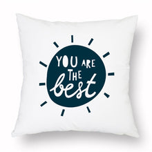 将图片加载到图库查看器,Geometry Cushion Cover Trees Cactus Bear Star Pattern Cushion Cover Pillowcase Cotton Pillow Sofa Throw White Printed Print Decorative Pillow Covers For Sofa Bed Sweet Home Decor Case 45x45CM