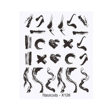 Load image into Gallery viewer, Geometry Line Stripe Nail Sticker Floral Butterfly Design Water Decals Slider Wraps Decoration Nail Art Accessories Water Transfer Nail Decals Sticker For Pretty Girl Self-Adhesive Nail Decals Designer Nail Stickers for Acrylic Decal Decoration
