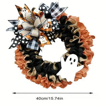 将图片加载到图库查看器,Ghost Halloween Wreath Front Door Décor