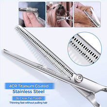 Load image into Gallery viewer, Gimars 6-in-1 Professional Stainless Steel Safety Pet Grooming Scissors