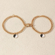 将图片加载到图库查看器,Girlfriends Charming Couple Magnet Bracelets For Women Gold Bracelet Love Heart Magnet Chain Bracelet Magnet Attracting Couple Bracelet Set Heart Friendship Bracelet For Girlfriend Boyfriend Gifts