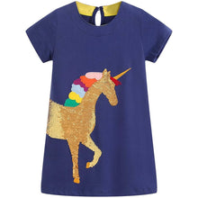 Load image into Gallery viewer, Girls Cotton Casual Jersey Dresses
