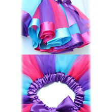 Load image into Gallery viewer, Girl's Layered Ballet Tulle Rainbow Tutu Skirt