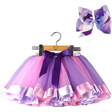Load image into Gallery viewer, Girl's Layered Ballet Tulle Rainbow Tutu Skirt
