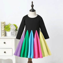 Load image into Gallery viewer, Girls' Rainbow Casual Dress